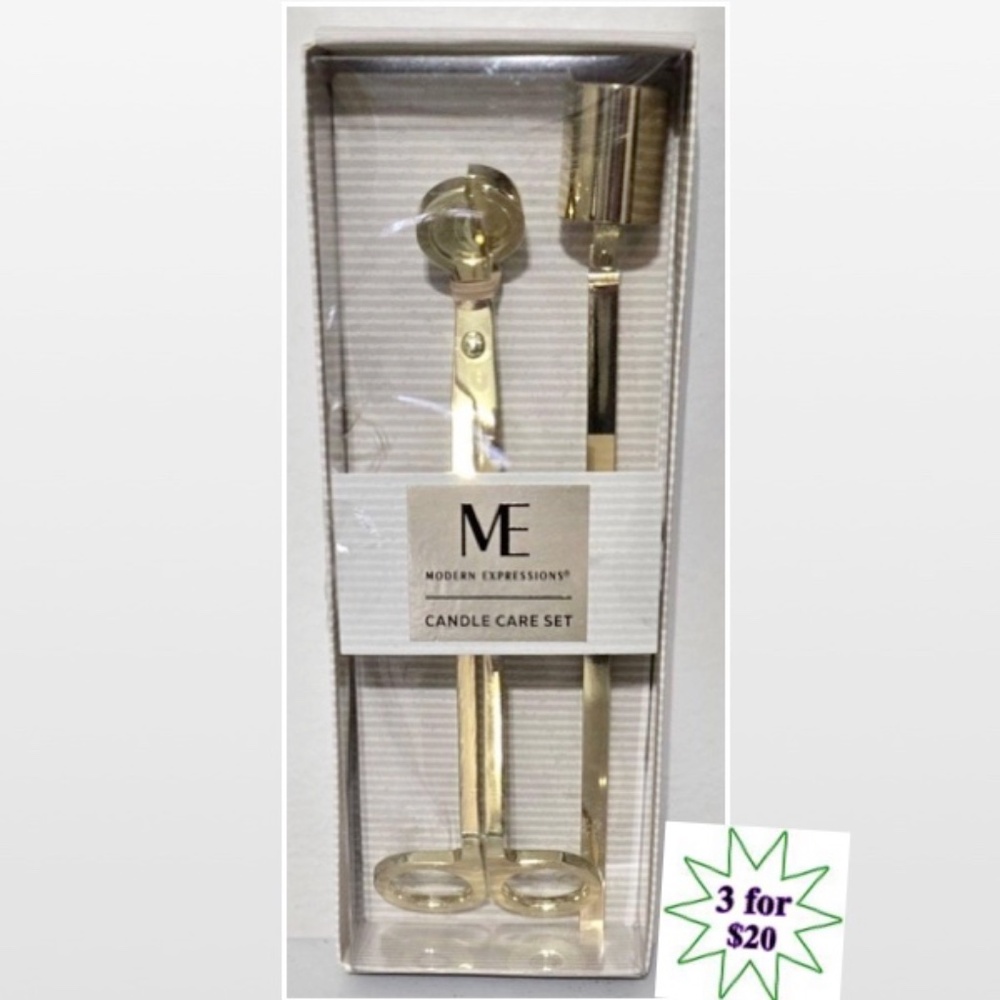 New Modern Expressions Candle Care Wick Trimmer Extinguisher Snuffer Home Set NW